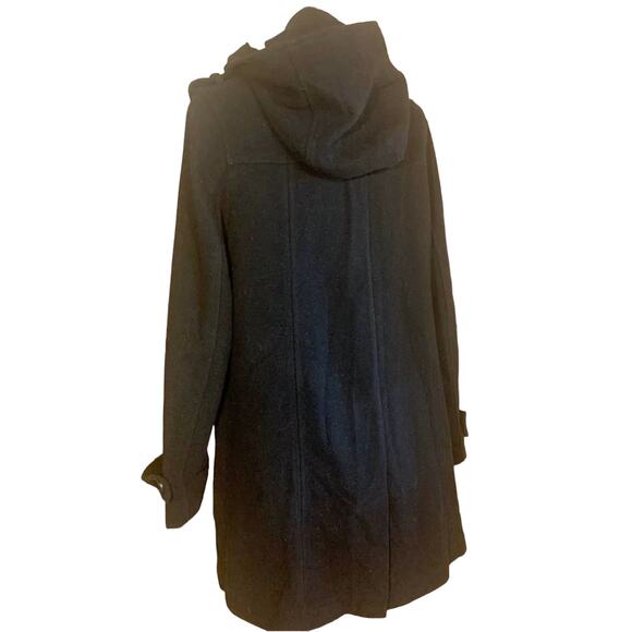 VTG Y2K GAP Recycled Wool Toggle Coat Womens SZ M Midi Minimalist Winter Warm - Picture 6 of 11